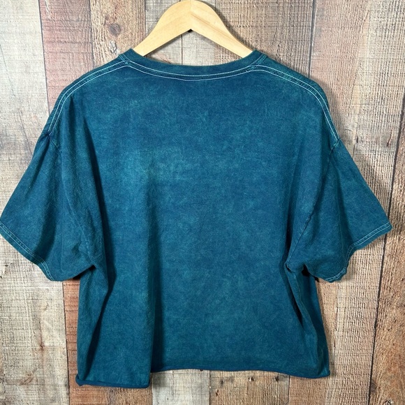 Fifth Sun Love Grows XL Boho Graphic Crop Tee Kindness Vibrant Hippie Vibe - Picture 5 of 5